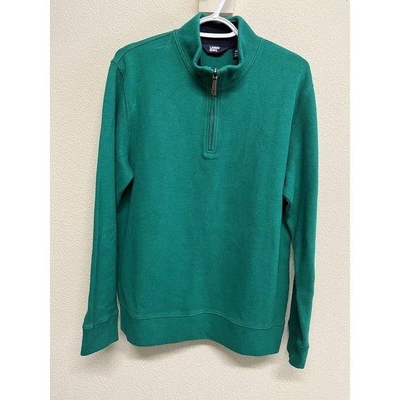 Lands End 1/4 Zip Pullover Sweater Men’s Size M 38-40 Emeral Green - Picture 10 of 11